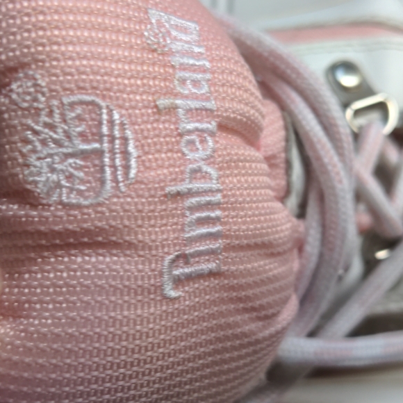 Timberland Girls Size US 2.5 White Pink Boots - Picture 4 of 12